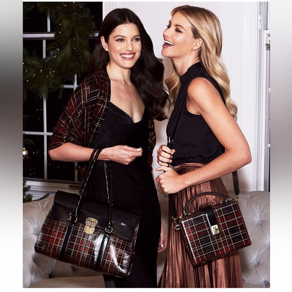 NEW Patricia Nash Tartan Plaid handbag tote. Medium size, multi compartments - Picture 1 of 11